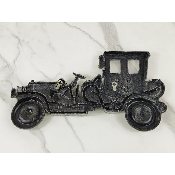 Car Design Wall Decor Plaque Cast Aluminum 14" Made in Japan x2 Vintage - Picture 7 of 16